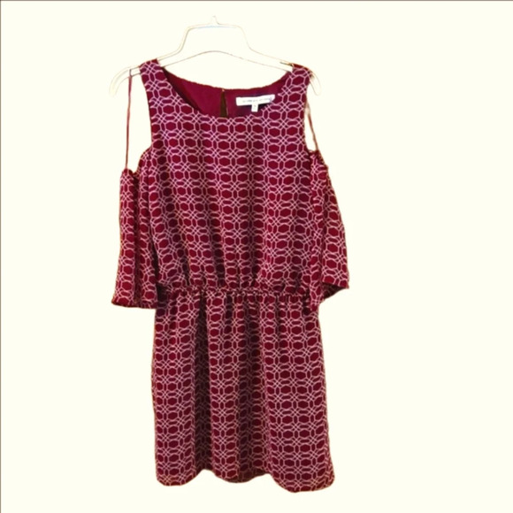 Cupcakes & Cashmere Cold Shoulder Romper Dress Women size M - Picture 4 of 10